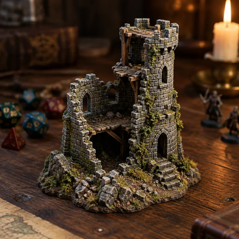 Torre em Ruínas — Cenários